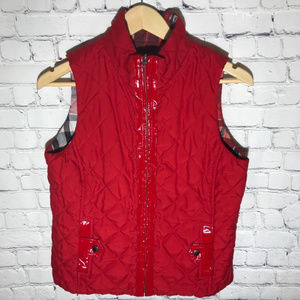 Jones New York Sport Reversible Quilted Vest EUC